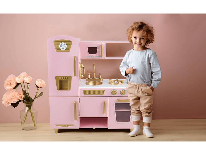  WoodenEdu Juego De Cocina Para Niños De 3 a 8 años, 2