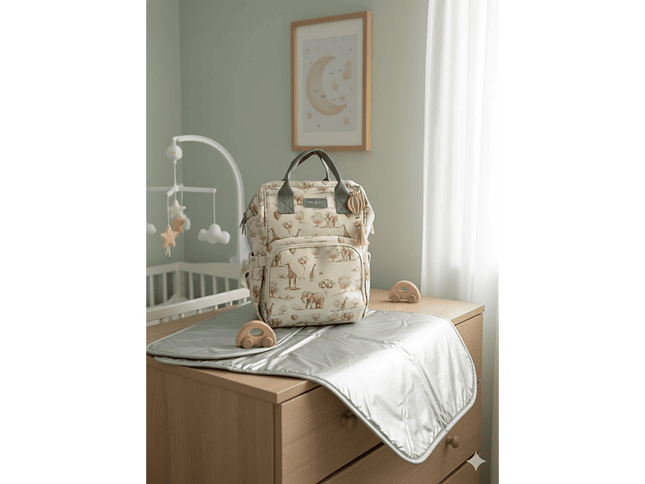 Pañalera Morral Safari Nude 1