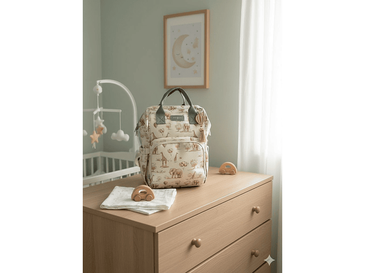 Pañalera Morral Safari Nude 2