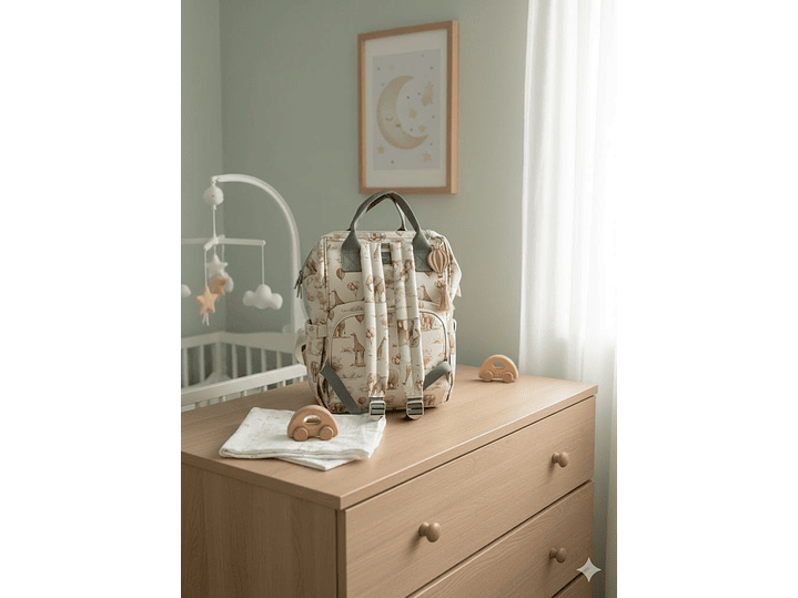 Pañalera Morral Safari Nude 3