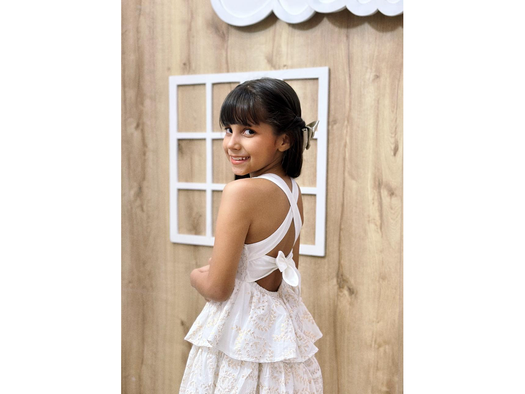 Vestido Amapola Beige Dorado 3