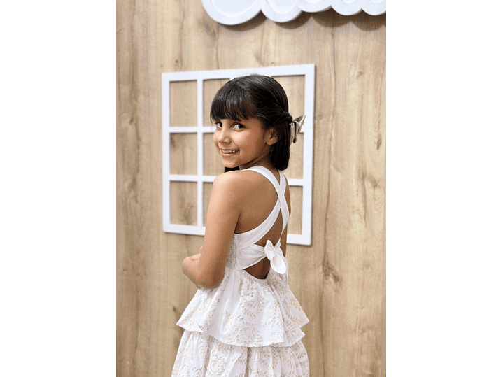 Vestido Amapola Beige Dorado 3