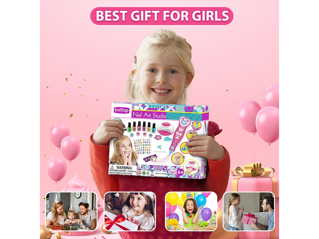 Juego De Esmaltes De Uñas Para Niñas, Kits de arte 2