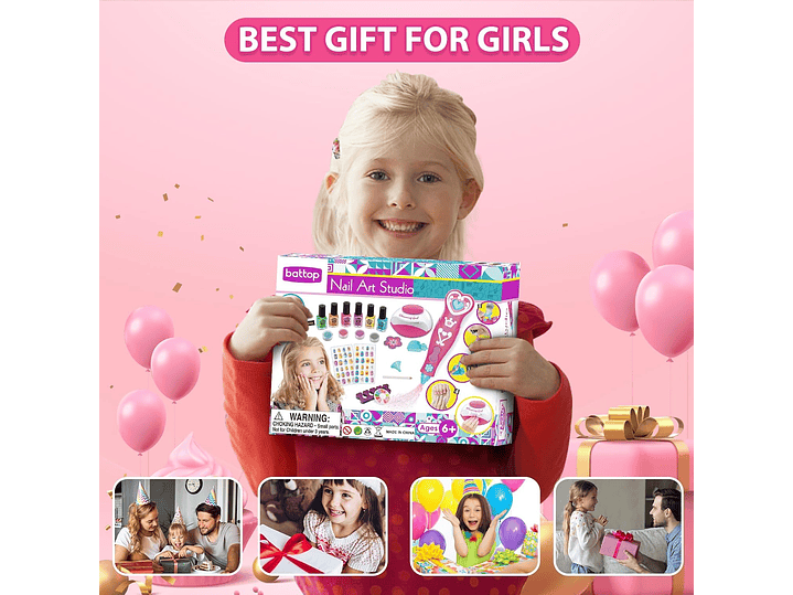 Juego De Esmaltes De Uñas Para Niñas, Kits de arte 2