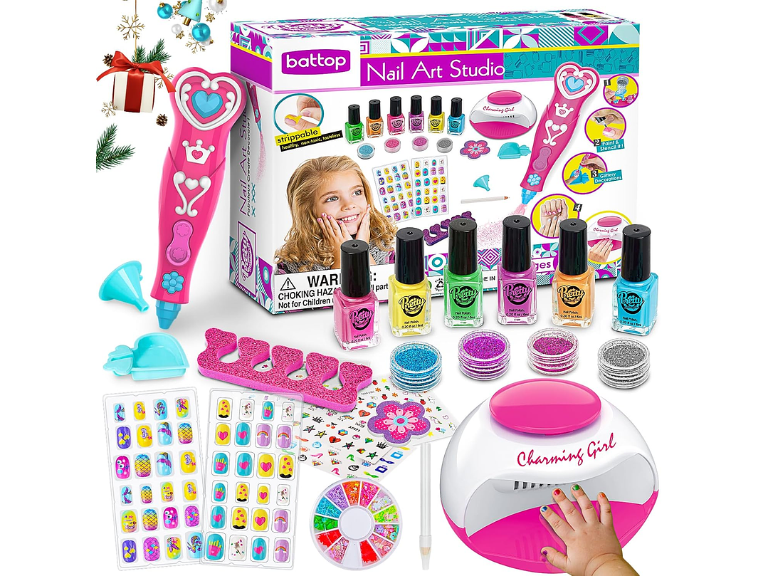 Juego De Esmaltes De Uñas Para Niñas, Kits de arte 1