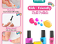 Juego De Esmaltes De Uñas Para Niñas, Kits de arte - Miniatura 6