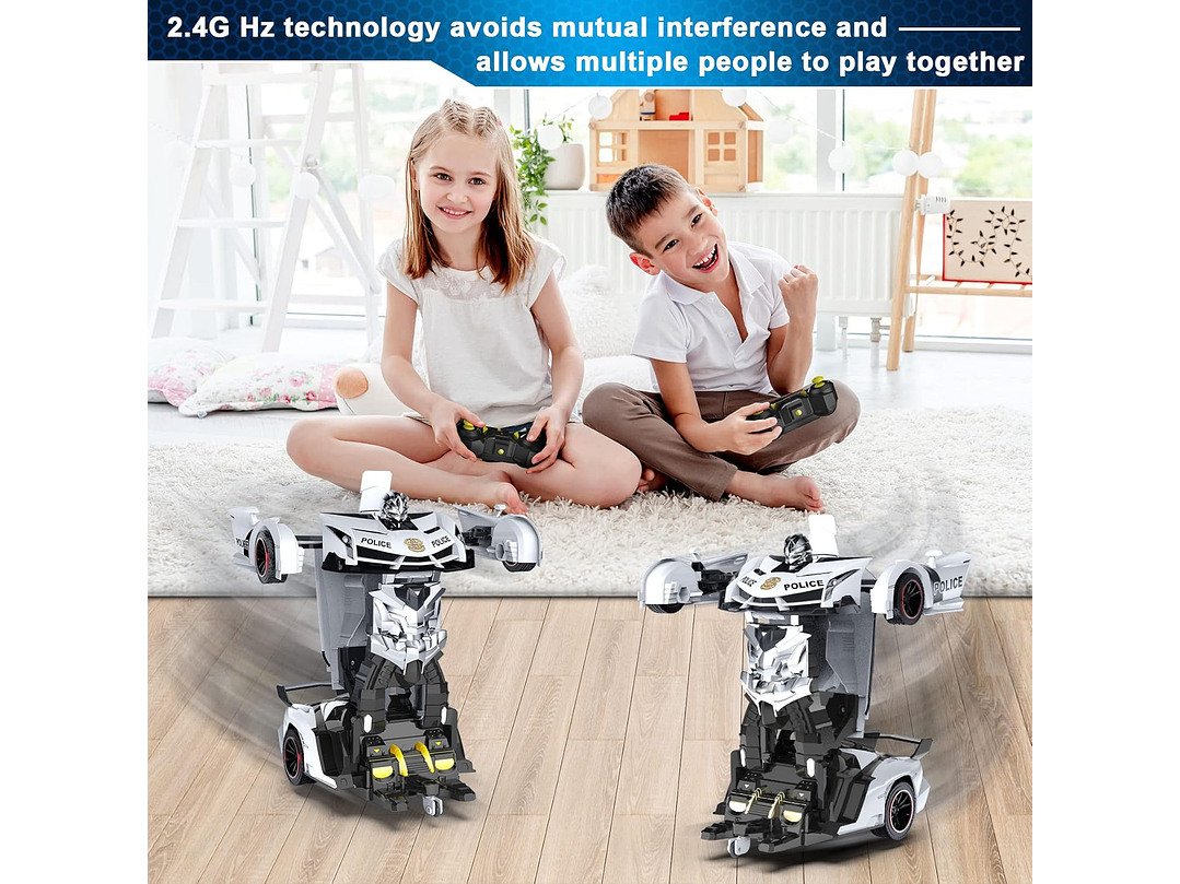 FDJ Auto a control remoto – Transformar juguetes robot de 2