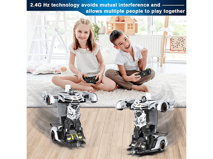 FDJ Auto a control remoto – Transformar juguetes robot de 2