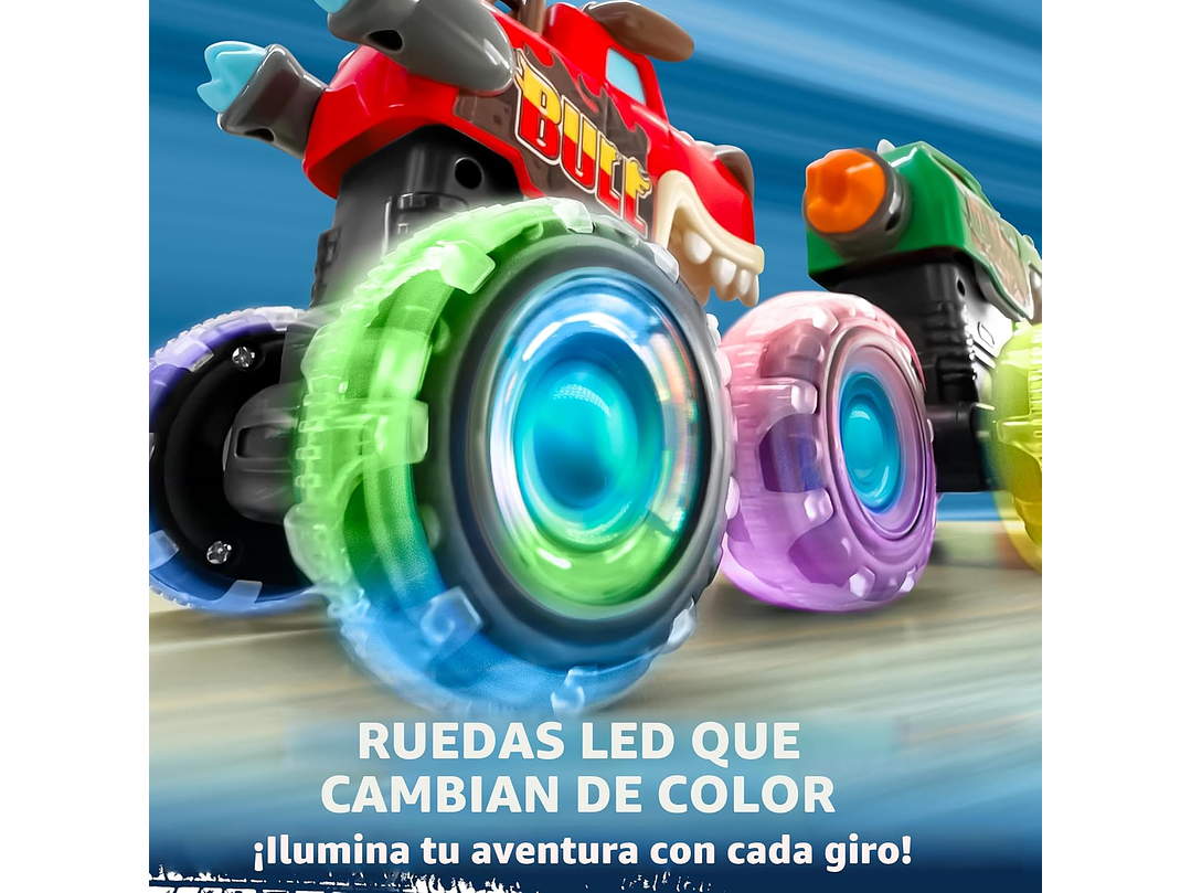 JOYIN Paquete de 3 camiones monstruos de juguete - 5