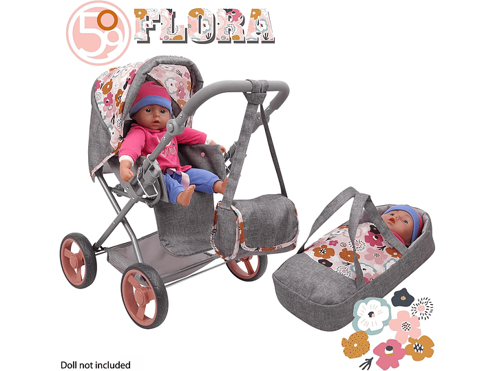509 Crew: Melange Flora - Cochecito de muñeca Kelly 2