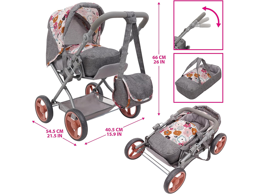 509 Crew: Melange Flora - Cochecito de muñeca Kelly 3