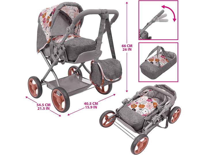 509 Crew: Melange Flora - Cochecito de muñeca Kelly 3