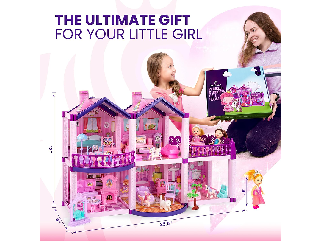    Casa De Muñecas Con 2 Princesas 1