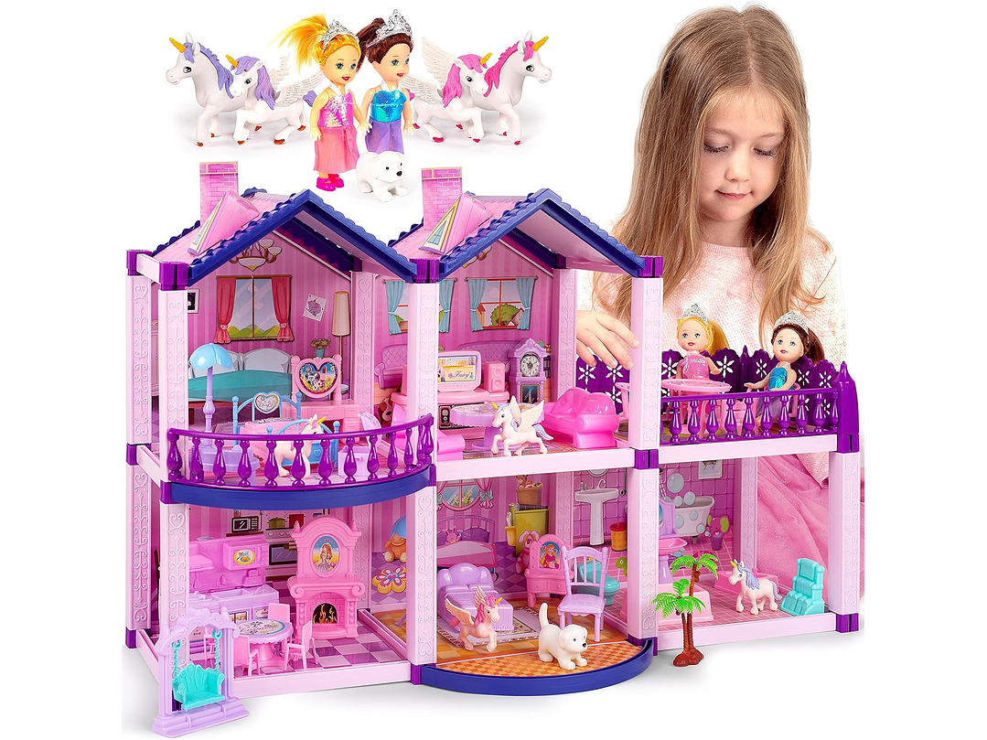    Casa De Muñecas Con 2 Princesas 3