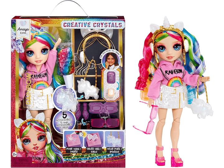  Rainbow High Creative Crystals Amaya - Muñeca de 1