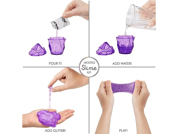 Rainbow High Violeta, Morado Con Kit De Slime Y Mascota, 3