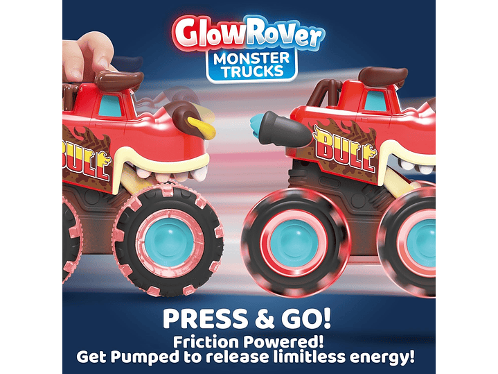 JOYIN Paquete de 3 Camiones Monstruos De Juguete - 4