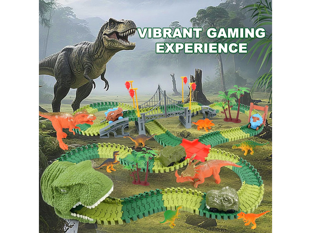  ToyFuntasy Juguetes De Pista De Dinosaurios Para Niños 1