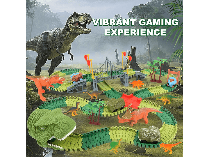  ToyFuntasy Juguetes De Pista De Dinosaurios Para Niños 1