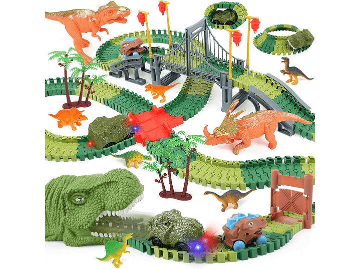  ToyFuntasy Juguetes De Pista De Dinosaurios Para Niños 7