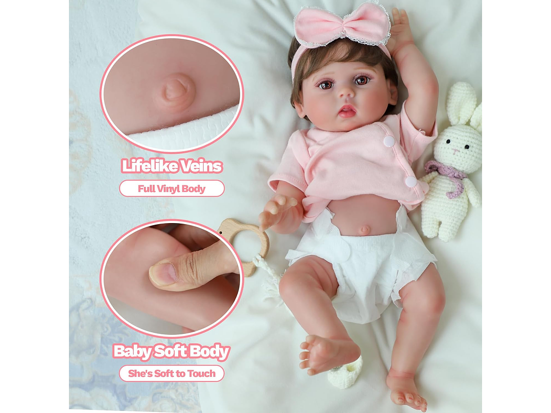  SCOM Muñeca Reborn Baby Girl 5