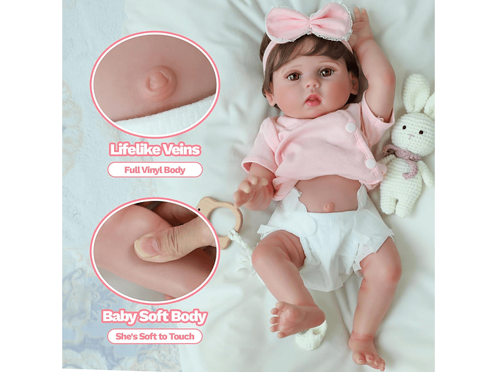  SCOM Muñeca Reborn Baby Girl 5
