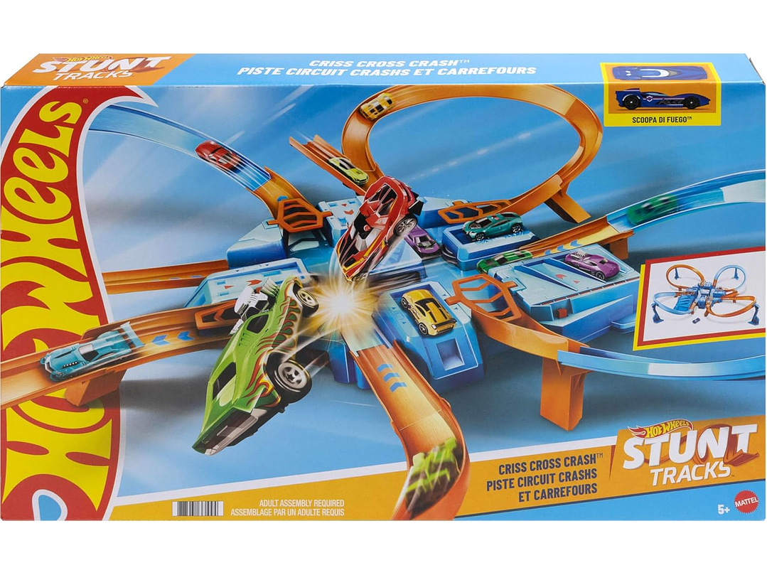 Hot Wheels Juego De Pista Con Coche De Juguete A Escala 5