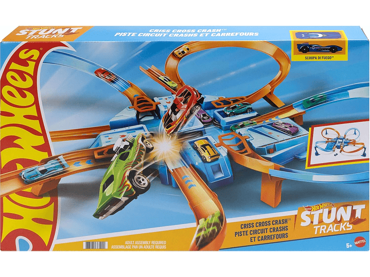 Hot Wheels Juego De Pista Con Coche De Juguete A Escala 5