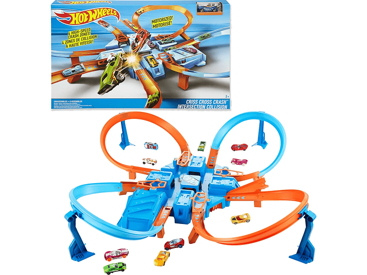 Hot Wheels Juego De Pista Con Coche De Juguete A Escala 1