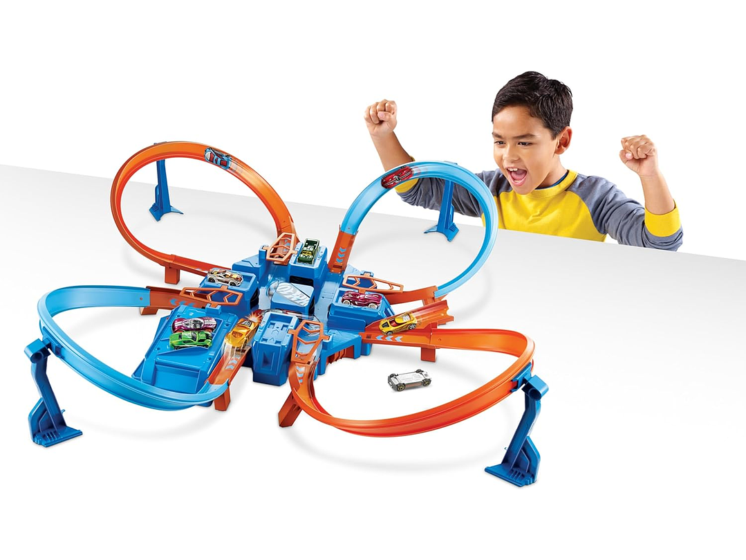 Hot Wheels Juego De Pista Con Coche De Juguete A Escala 6