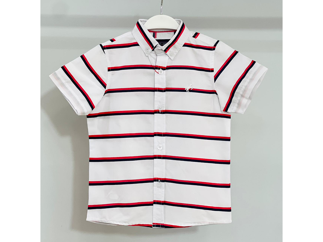 Camisa P&Punto Rayas Rojas 1