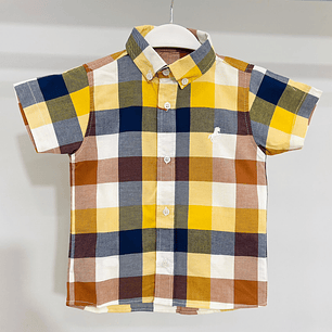Camisa P&Punto Cuadro Amarillo