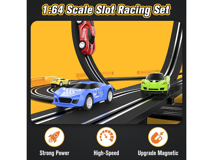 Slot-Car - Juego De Pistas De Carreras Para Niños Y Niños, 3