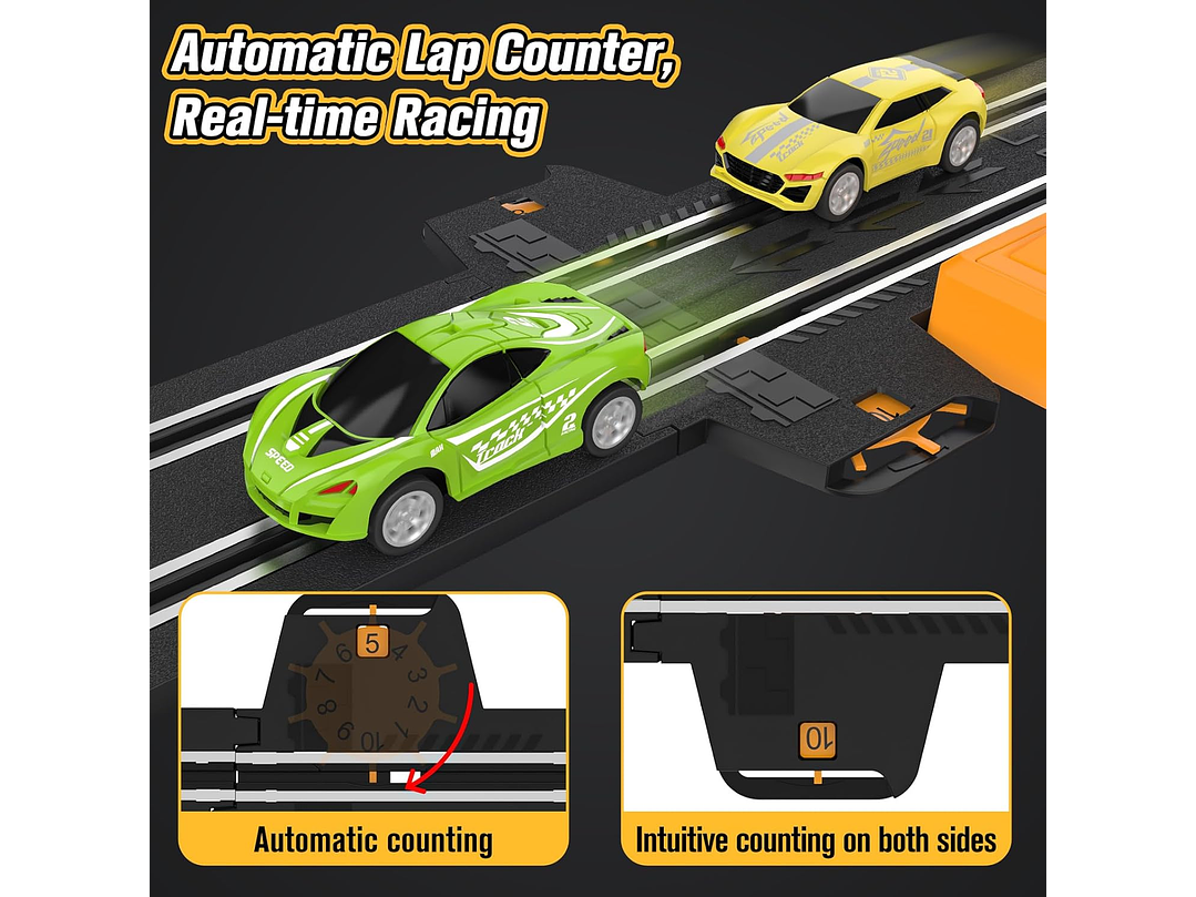 Slot-Car - Juego De Pistas De Carreras Para Niños Y Niños, 5