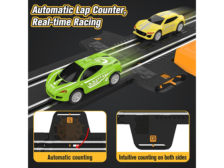 Slot-Car - Juego De Pistas De Carreras Para Niños Y Niños, 5