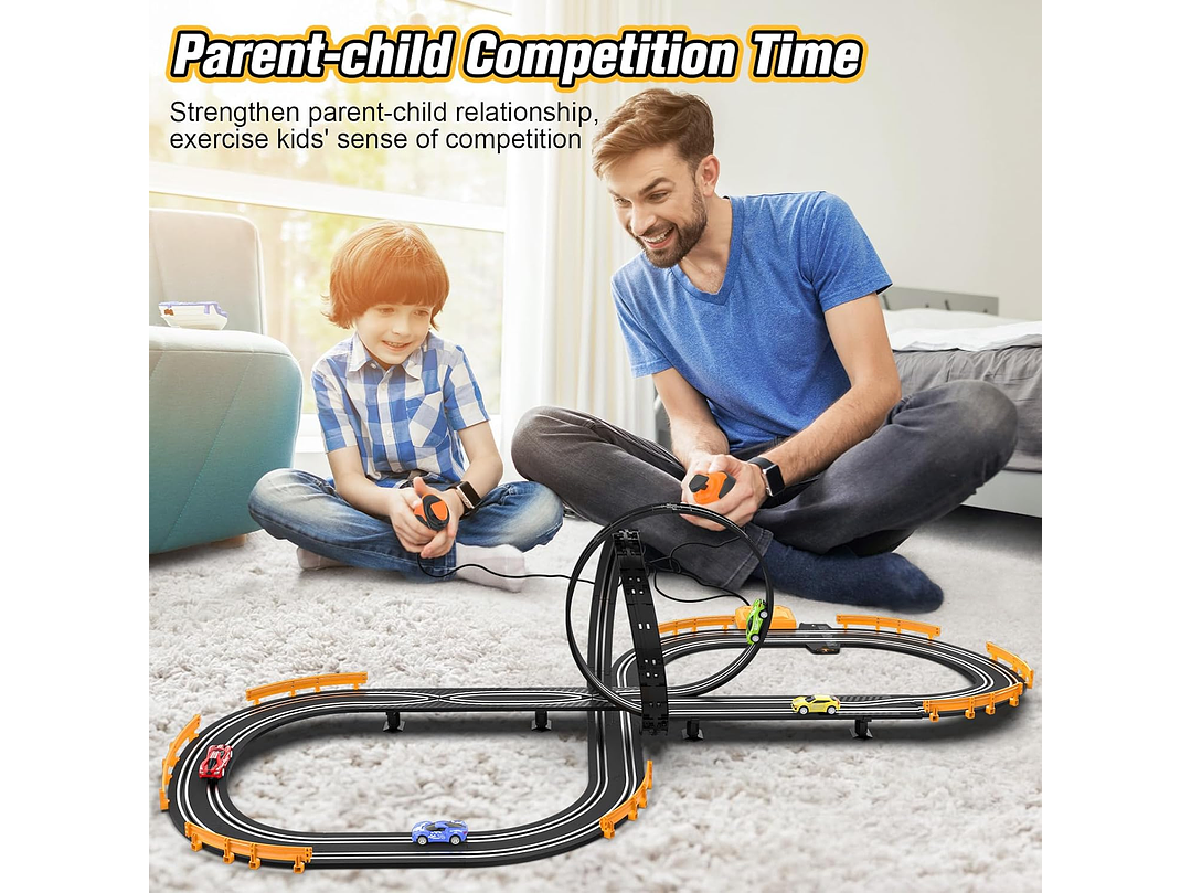 Slot-Car - Juego De Pistas De Carreras Para Niños Y Niños, 6