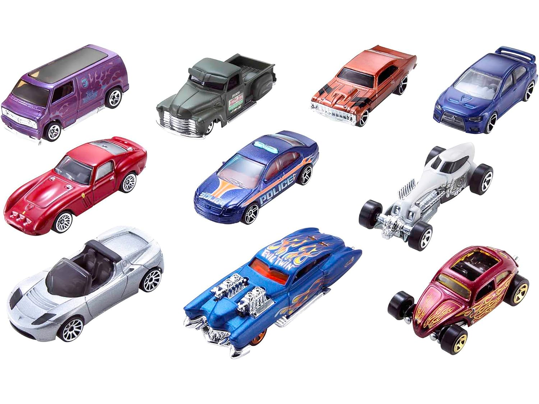 Hot Wheels Paquete de 10 Automóviles (los estilos pueden variar) 2