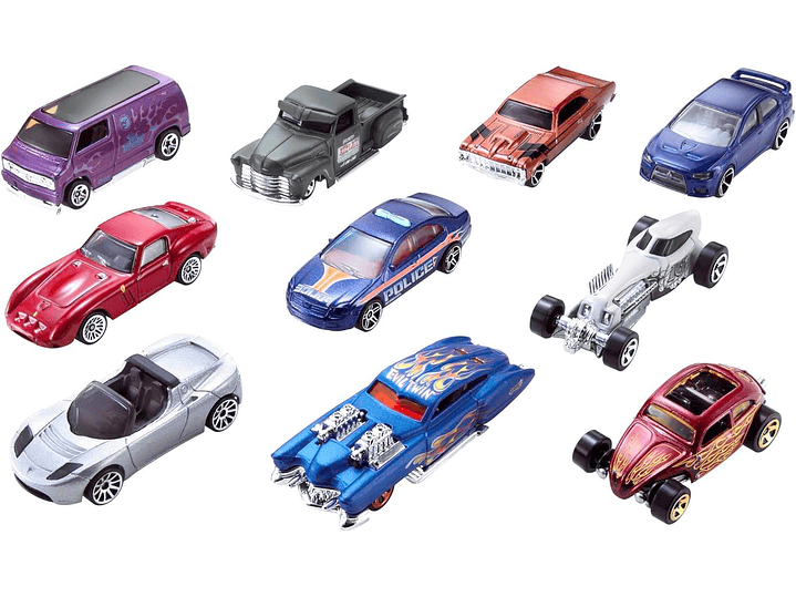 Hot Wheels Paquete de 10 Automóviles (los estilos pueden variar) 2