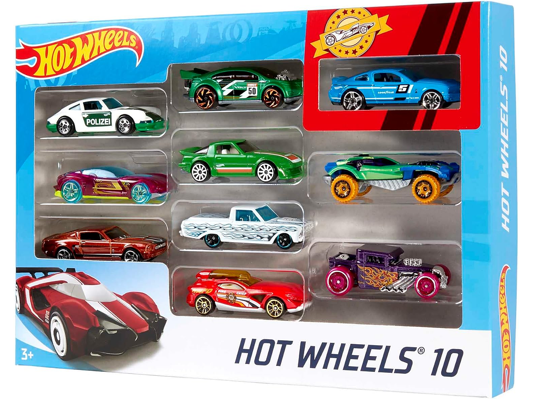 Hot Wheels Paquete de 10 Automóviles (los estilos pueden variar) 4