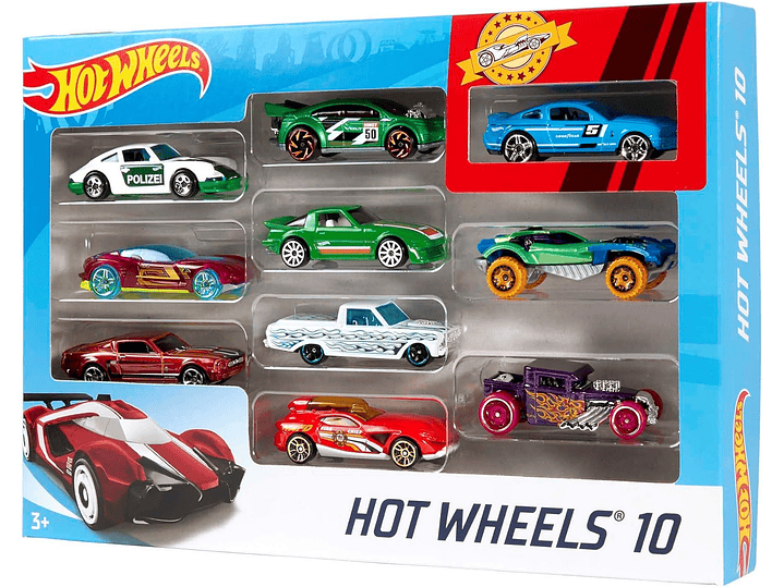 Hot Wheels Paquete de 10 Automóviles (los estilos pueden variar) 4