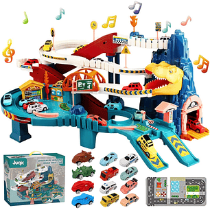  Rampa De Juguete para Automóvil, Pista De Dinosaurios