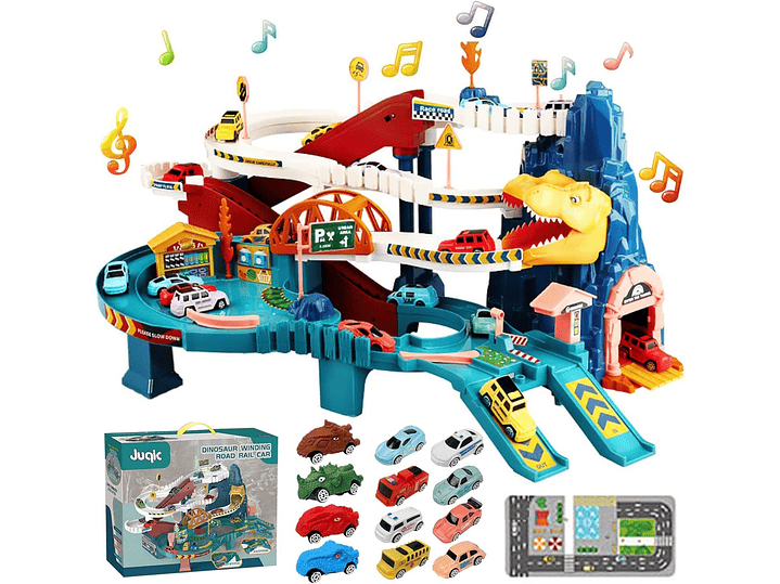  Rampa De Juguete para Automóvil, Pista De Dinosaurios 1