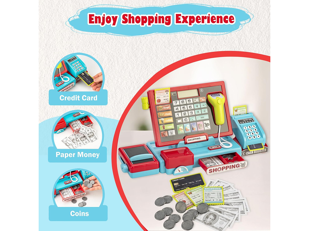 Caja Registradora Para Niños, 4