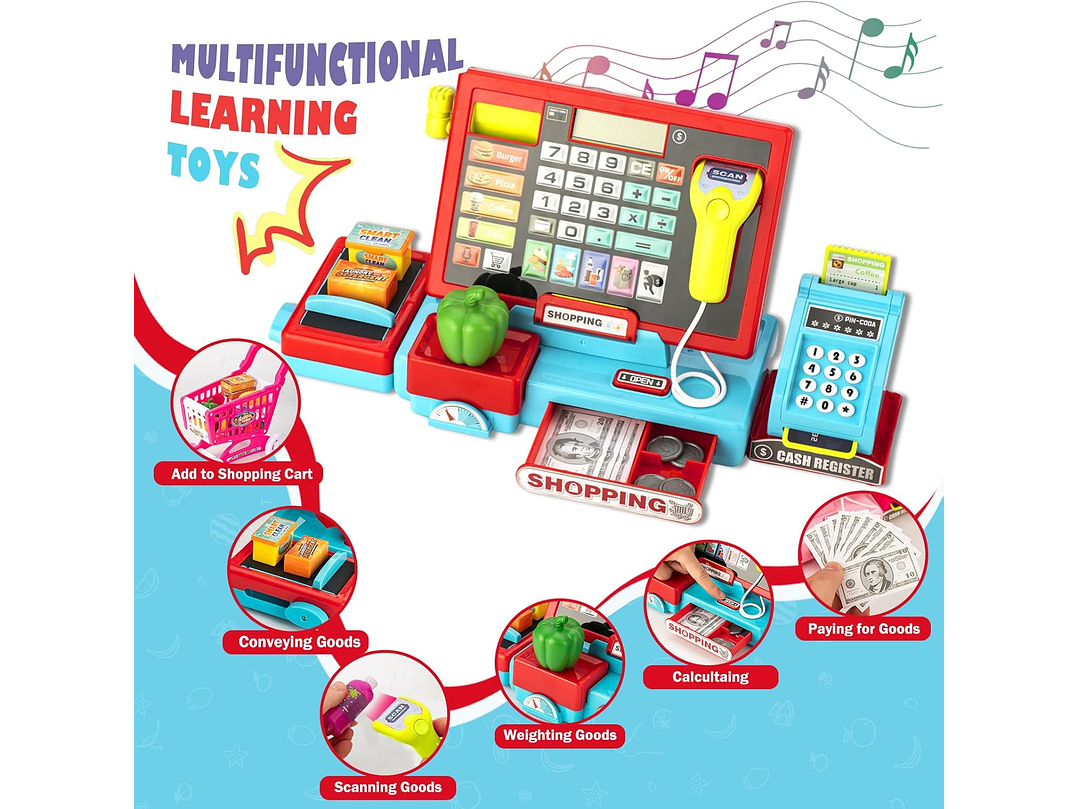 Caja Registradora Para Niños, 5