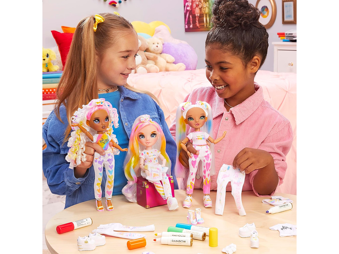 Rainbow High Colorea y crea la muñeca de moda DIY con marcadores de arco iris 2