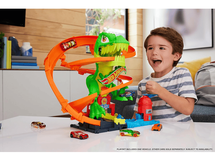 Hot Wheels Juego de pistas de autos de juguete, juego City 1