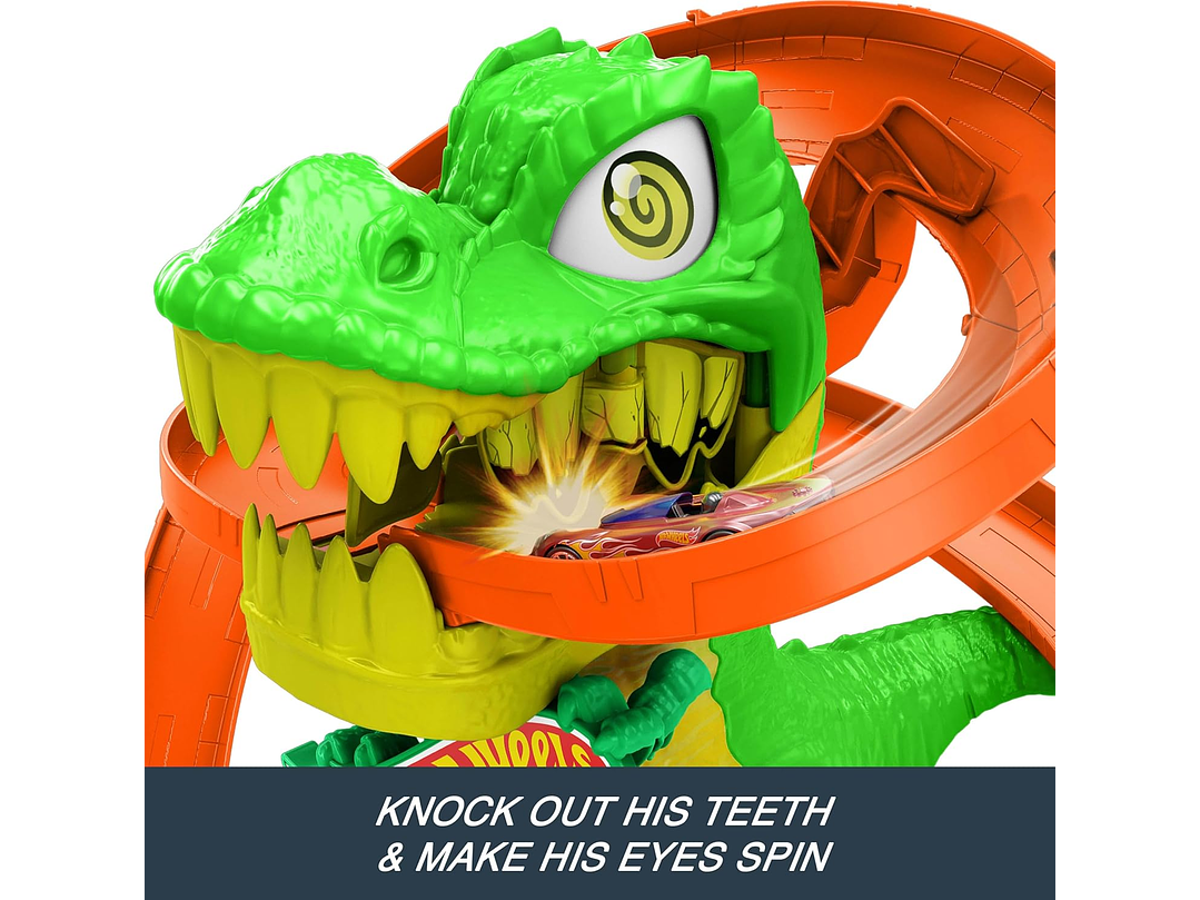 Hot Wheels Juego de pistas de autos de juguete, juego City 6