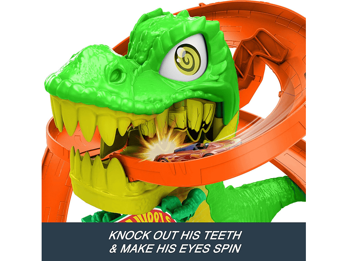 Hot Wheels Juego de pistas de autos de juguete, juego City 6