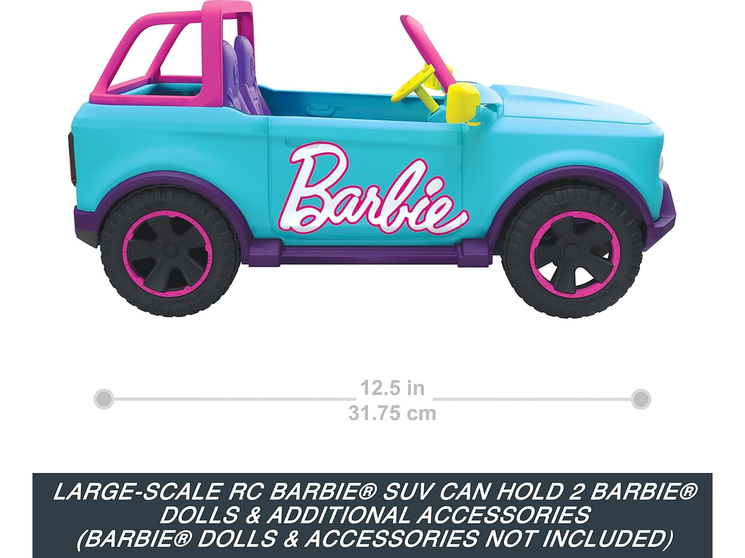  Barbie Hot Wheels RC SUV, vehículo Rosa con control 2