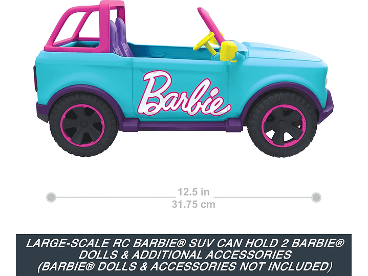  Barbie Hot Wheels RC SUV, vehículo Rosa con control 2